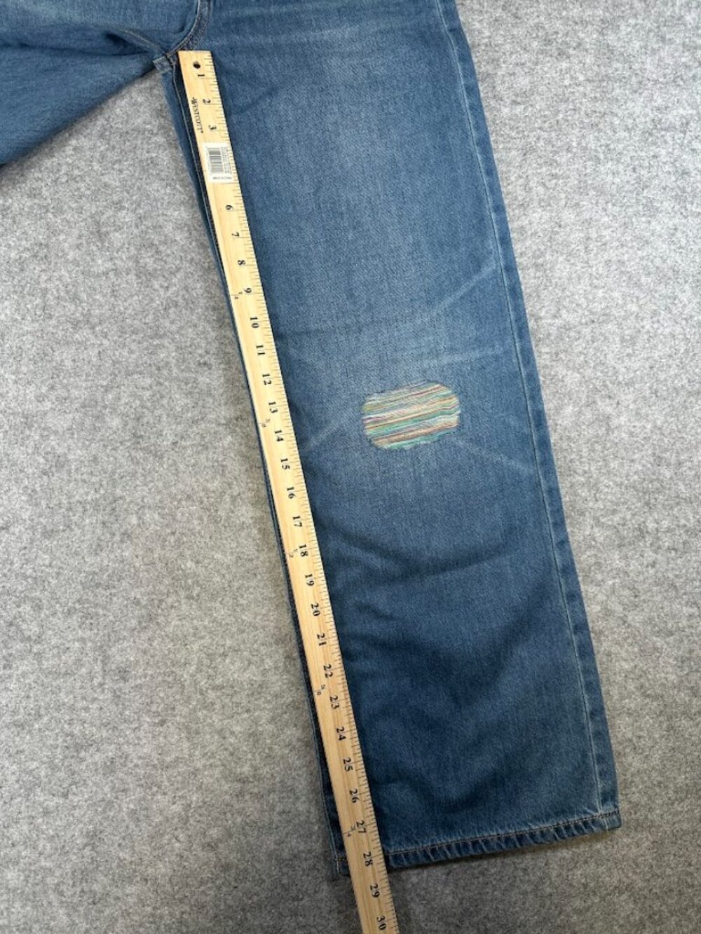 Levi’s Girls Size 16 Wide Leg Jeans NWT Distressed Comfort Stretch Adjustable - Picture 9 of 11